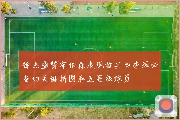 徐杰盛赞布伦森表现称其为夺冠必备的关键拼图和五星级球员